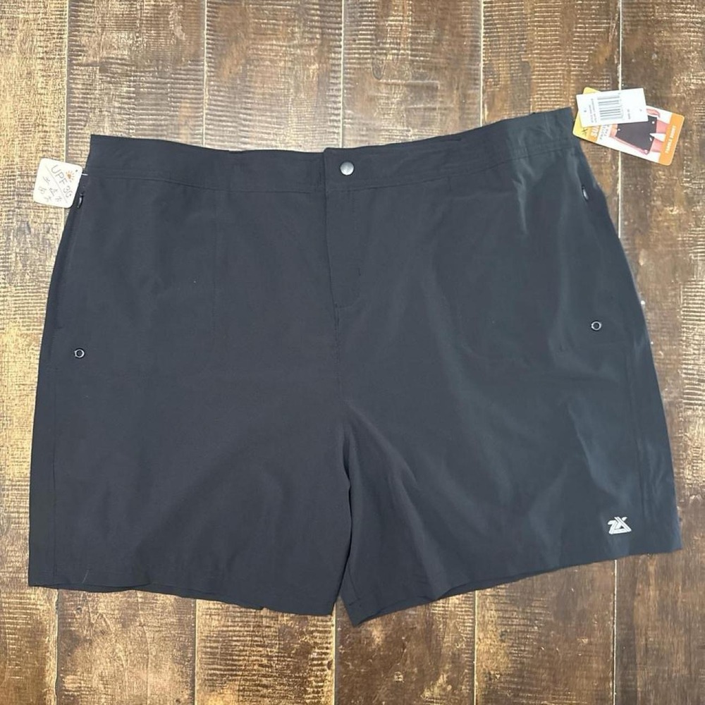 ZEROXPOSUR Women's Sun Smart Hybrid Shorts Black Swim Shorts